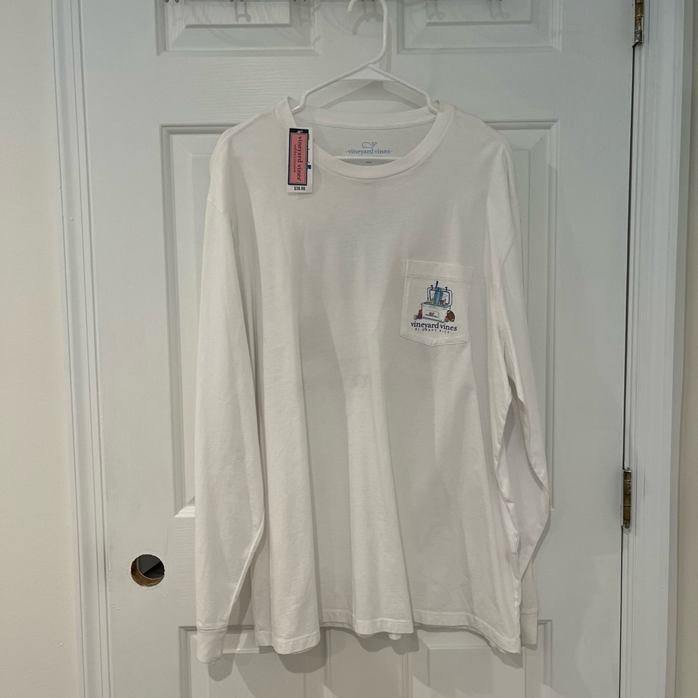 Vineyard Vines White Long Sleeve Tee